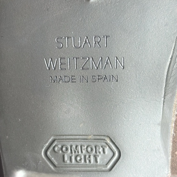 (E4) Stuart Weitzman Brown Suede Chunky Heel Lace Up Platform‎ Boots Size 7.5 - Picture 10 of 13